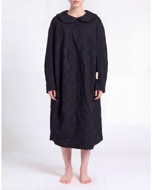 Comme des Garçons Blue Midi Dress Polyester