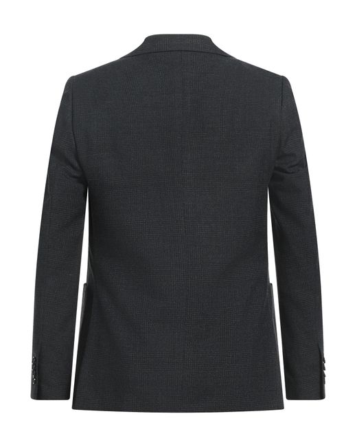 Lardini Black Blazer Wool, Polyester for men