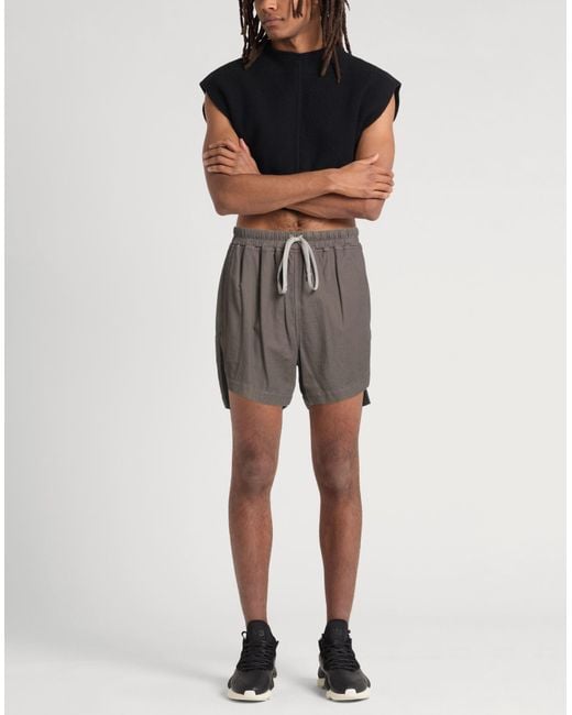 Rick Owens Gray Shorts & Bermuda Shorts for men