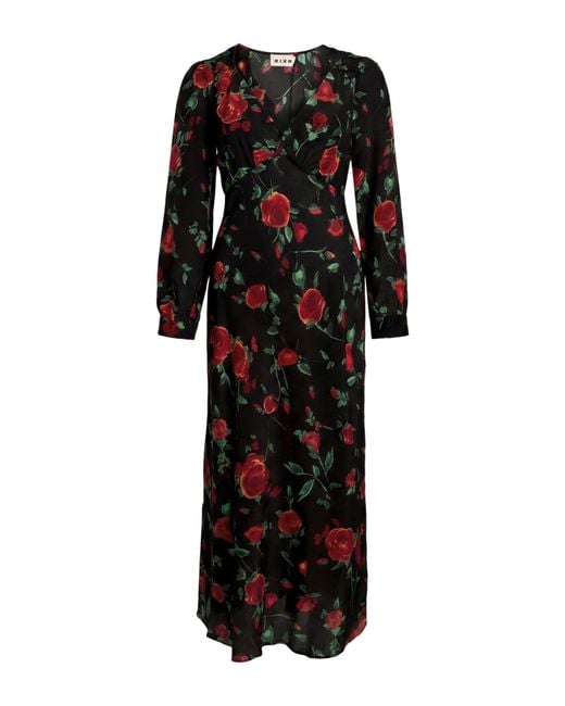 Rixo Black Midi Dress