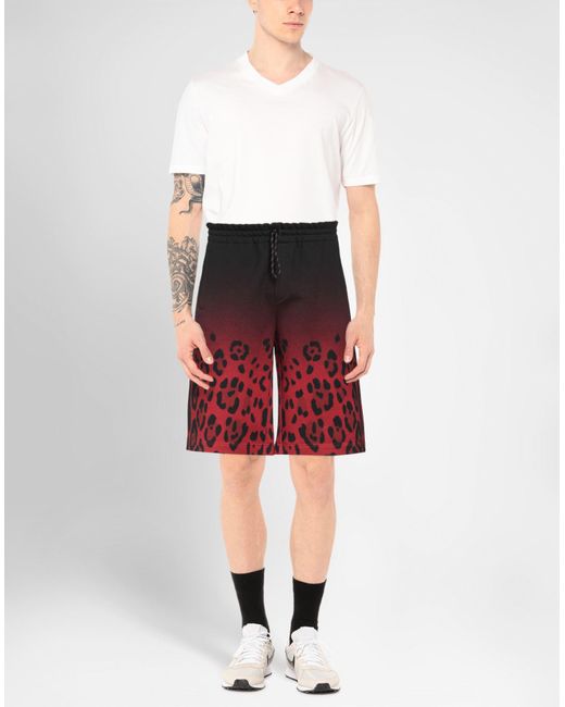 Dolce & Gabbana Red Shorts & Bermuda Shorts for men