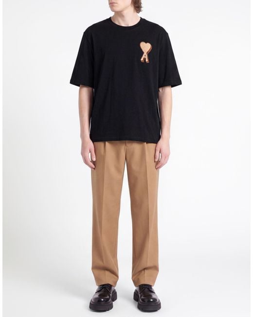 AMI Black T-Shirt for men