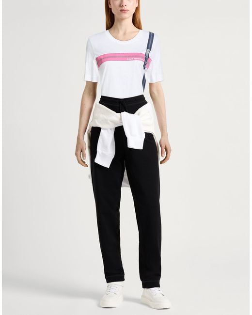Love Moschino Pink T-Shirt Cotton, Elastane