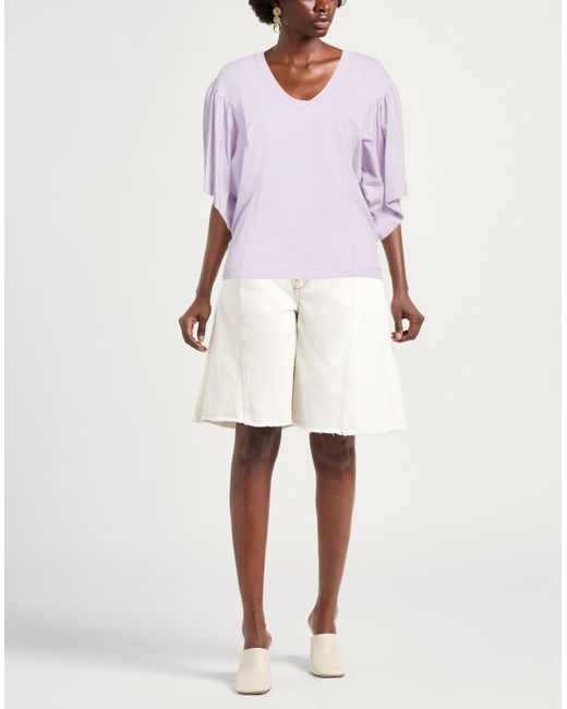 Alysi Pink Lilac T-Shirt Cotton