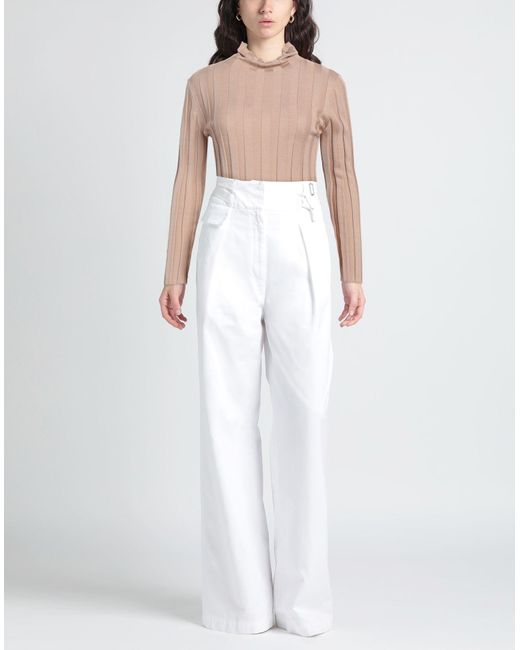 A.MANTÓ Pink Camel Turtleneck Merino Wool, Silk