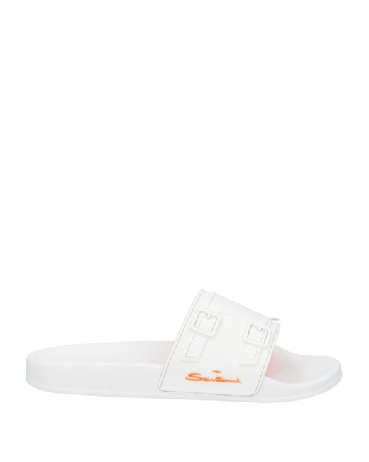 Santoni White Sandals for men