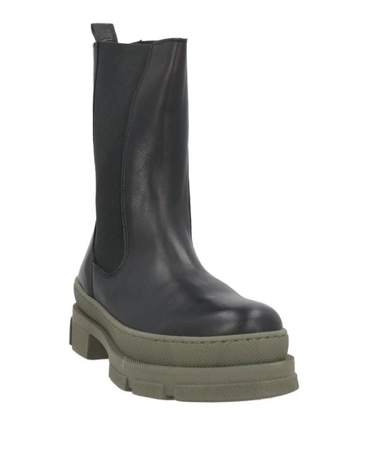 Steve Madden Black Ankle Boots Leather