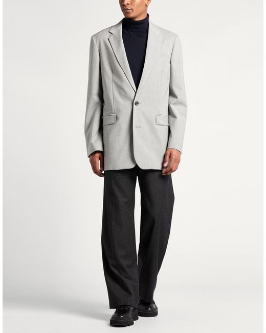 Loewe Gray Light Blazer Wool for men