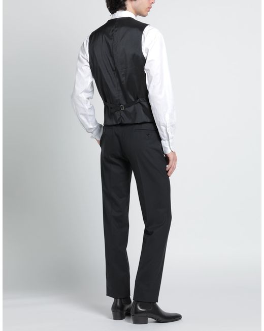 Tonello Black Tailored Vest for men