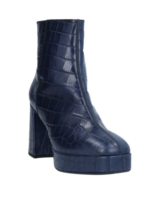 Jeannot Blue Ankle Boots