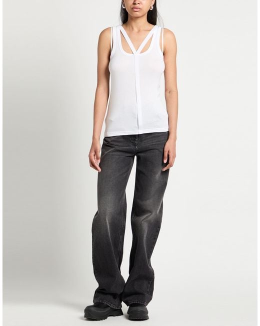 Helmut Lang White Top Pima Cotton, Modal