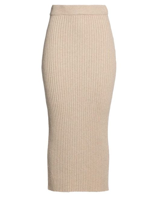 Maliparmi Natural Midi Skirt