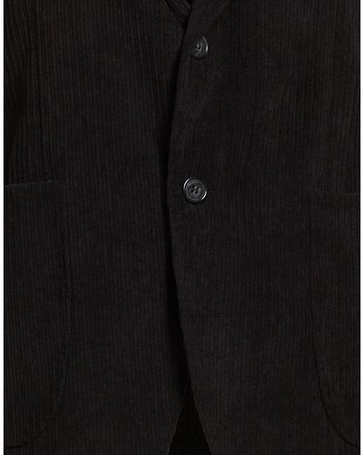 Exte Black Blazer Cotton, Polyester for men