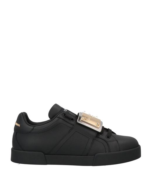 men's black dolce and gabbana trainers