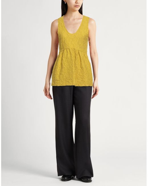 Jil Sander Yellow Tops