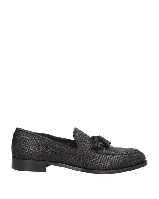 Brian Dales Black Loafers Leather for men