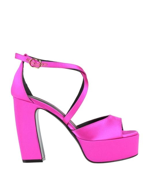 Roberto Festa Pink Sandals Textile Fibers