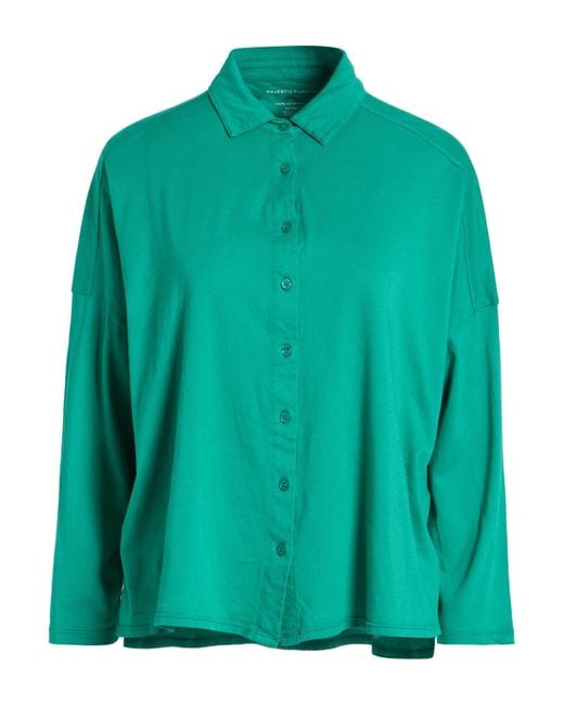 Majestic Filatures Green Shirt Organic Cotton