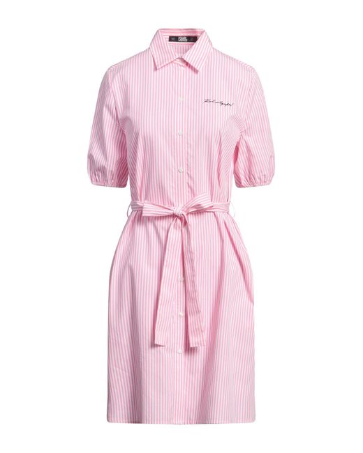 Karl Lagerfeld Pink Midi-Kleid