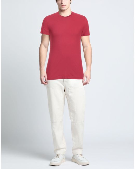 Zanone Red T-shirt for men
