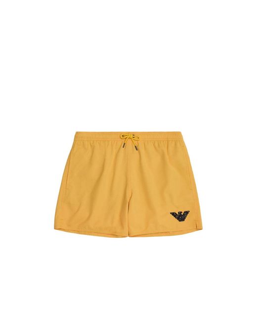 Pantaloni Da Mare di Emporio Armani in Yellow da Uomo
