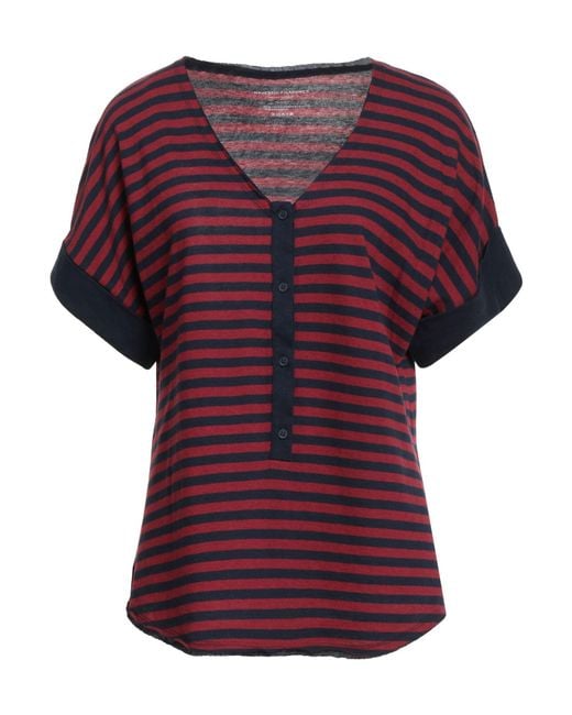Majestic Filatures Purple T-Shirt Organic Cotton, Cashmere