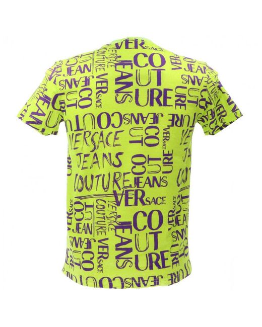 T-shirt di Versace in Yellow da Uomo