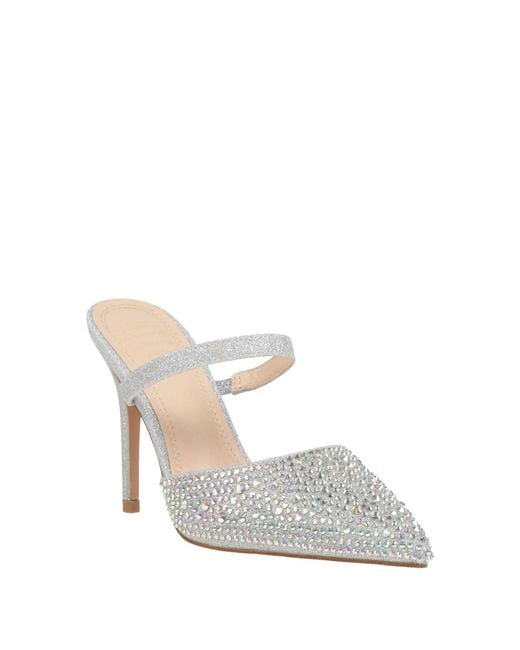 Twenty Four Haitch White Mules & Clogs Synthetic Material