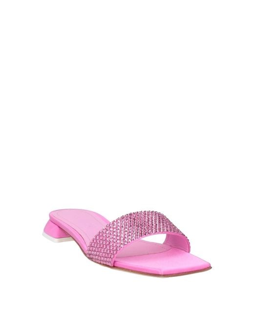 3Juin Pink Sandals Textile Fibers