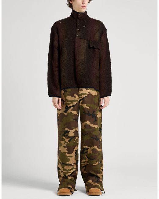VITELLI Brown Sweatshirt Polyamide, Polyester, Wool for men