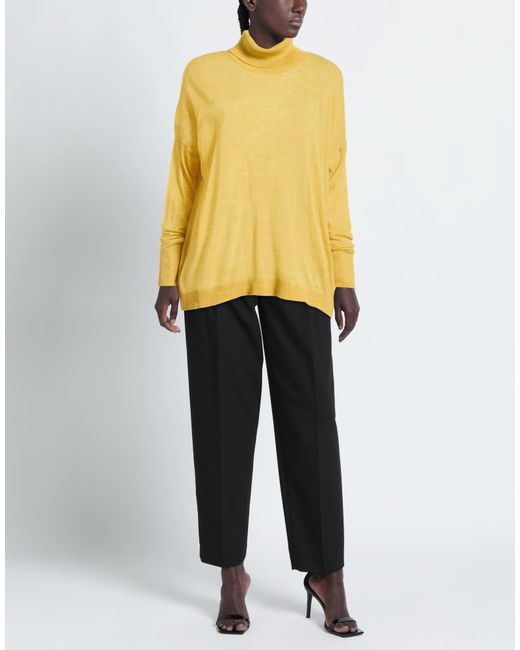 CROCHÈ Yellow Turtleneck Wool, Acrylic
