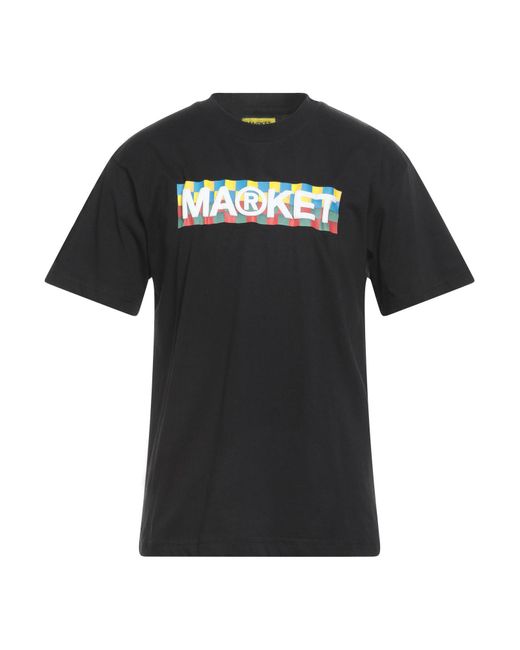 Market Black T-shirt for men