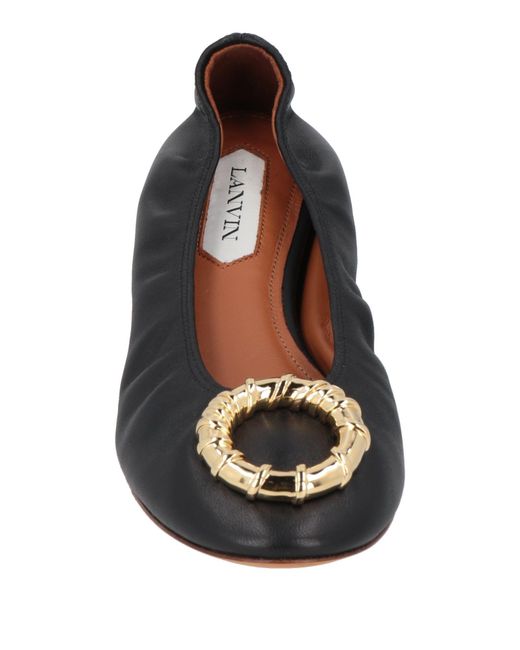 Lanvin Black Ballet Flats