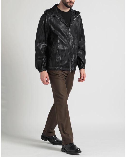 McQueen Black Jacket Polyester, Polyamide for men