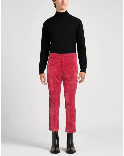 Daniele Alessandrini Red Trouser for men