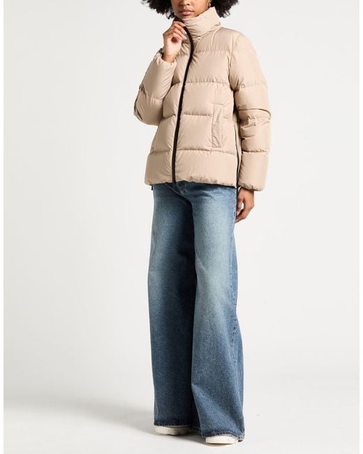 Peserico Brown Puffer Polyester