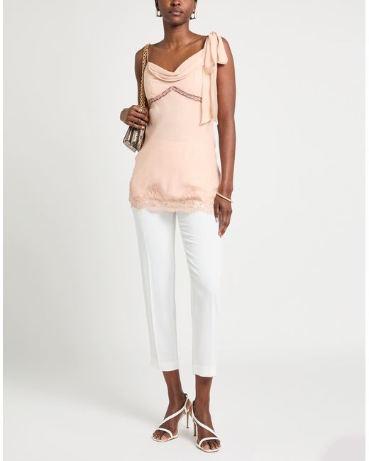 Ermanno Scervino Pink Top Silk, Polyamide