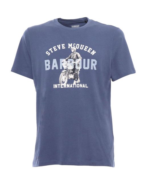 Camiseta Barbour de hombre de color Blue