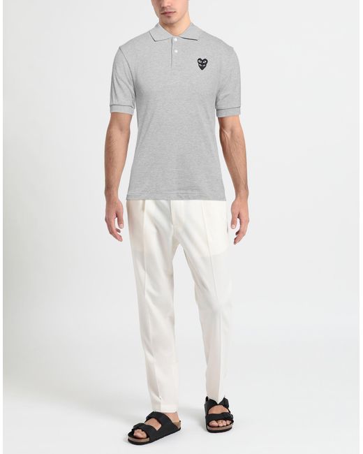 COMME DES GARÇONS PLAY Gray Polo Shirt for men