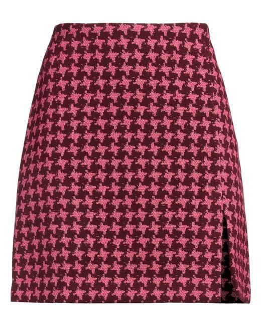 Clips More Red Mini Skirt