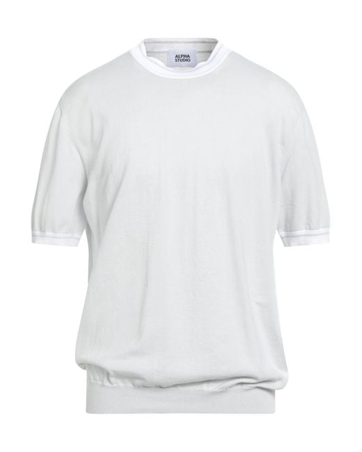 Pullover Alpha Studio de hombre de color White