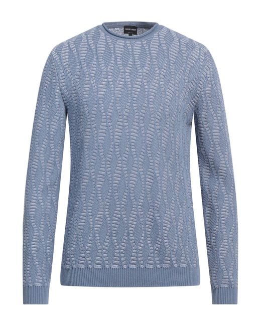 Pullover Giorgio Armani de hombre de color Blue
