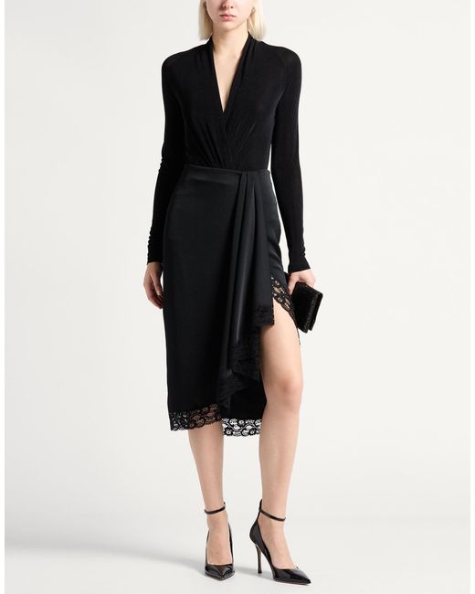 Blumarine Gray Midi Skirt Polyester