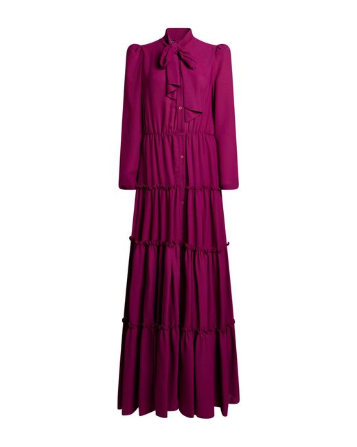 Cristinaeffe Purple Mauve Maxi Dress Polyester