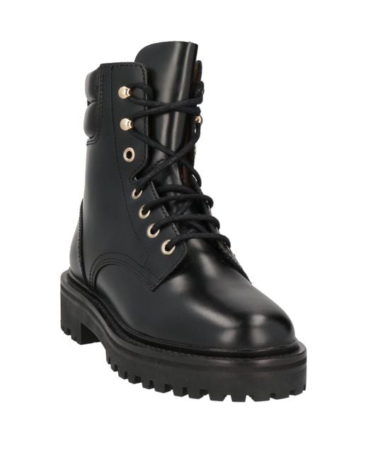 Isabel Marant Black Ankle Boots Leather