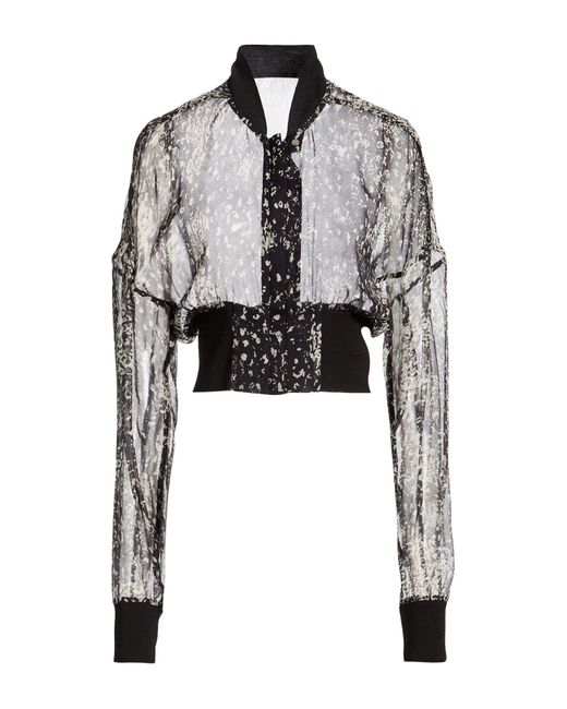 Rick Owens Black Jacket Silk