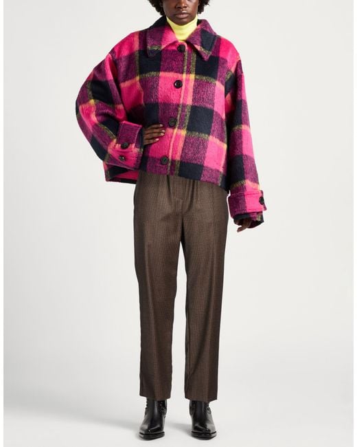 Weekend by Maxmara Brown Pants Virgin Wool, Elastane