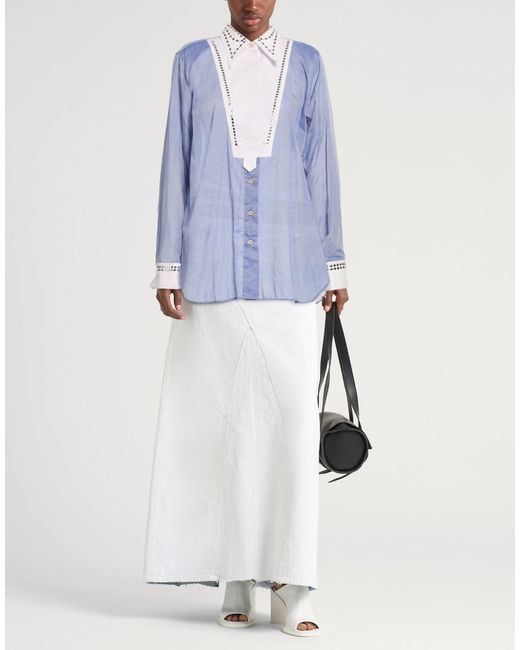 Wales Bonner Blue Shirt Cotton