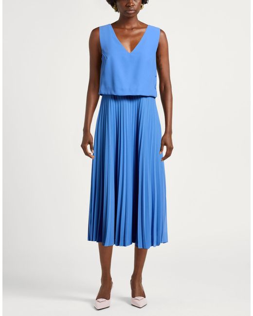 Pennyblack Blue Azure Midi Dress Polyester