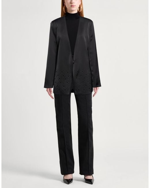 Jijil Black Blazer Polyester, Elastane